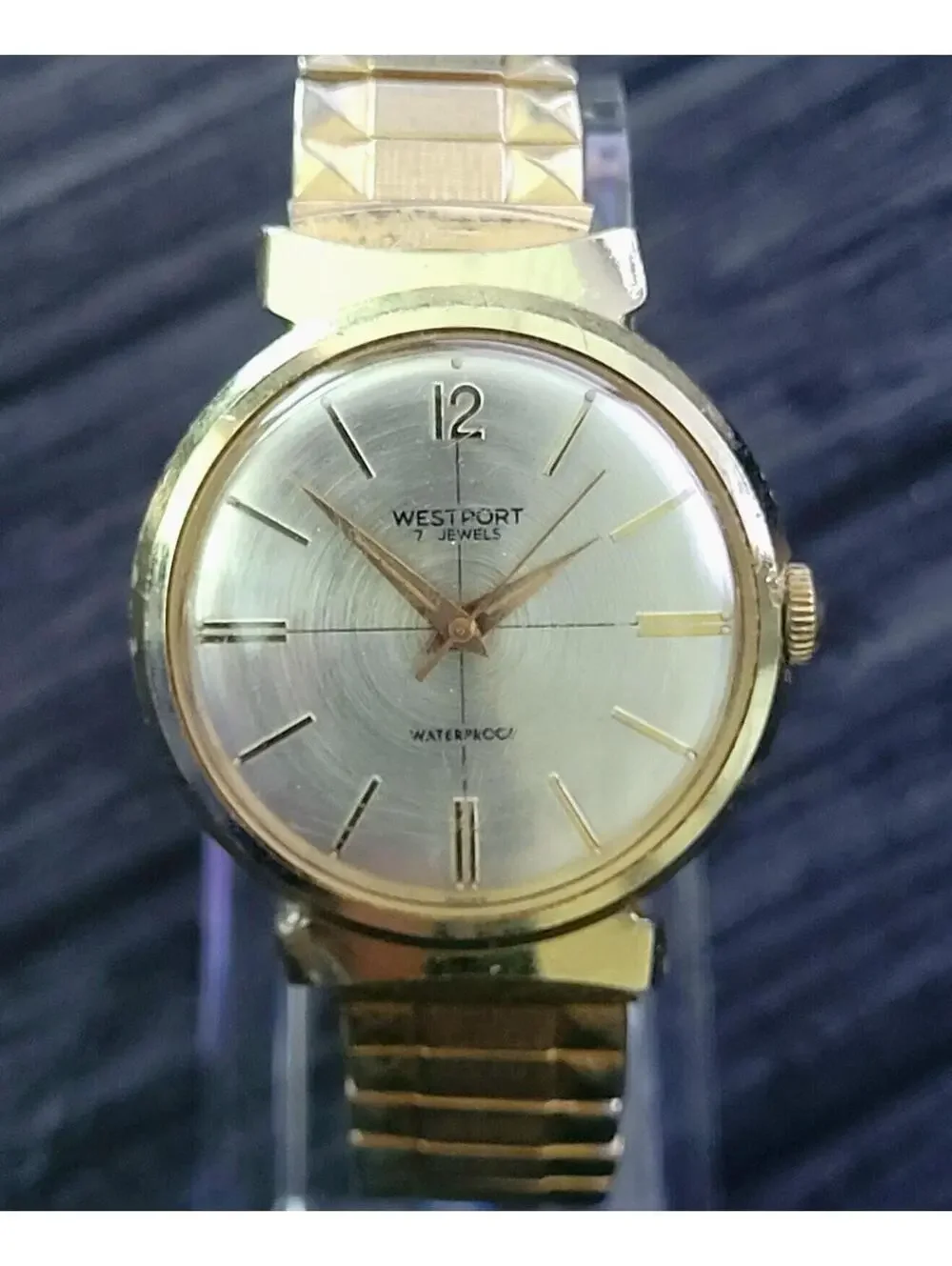 Rare‎ Vintage Wesclox Westport Mechanical Mens Watch Runs